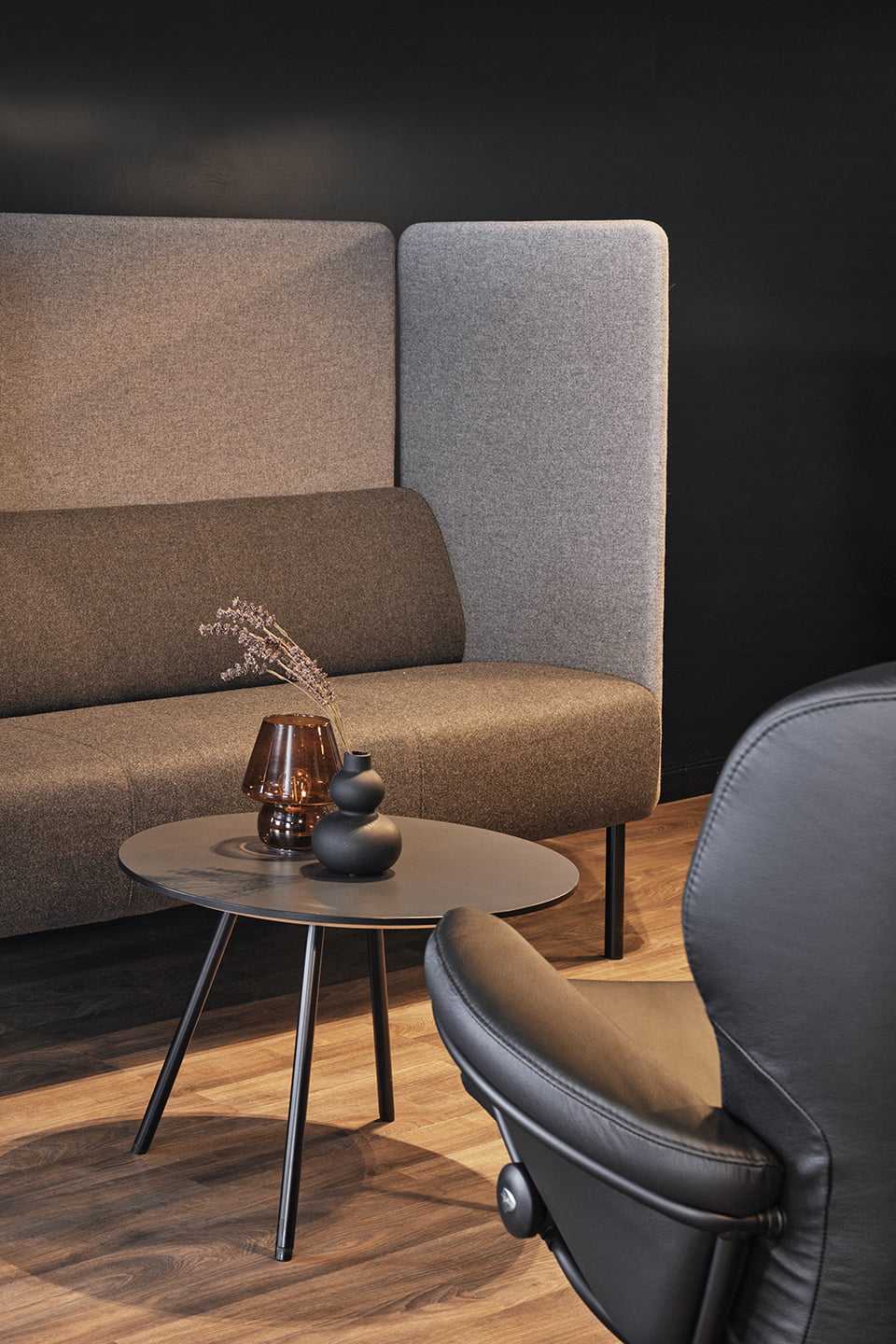 Detalj på Ekornes Frende modulsofa