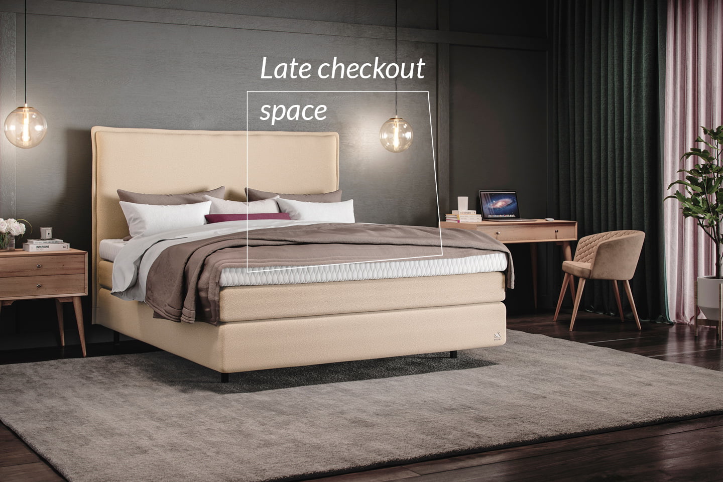 Svane® IntelliGel® Athena Deluxe kontinentalseng